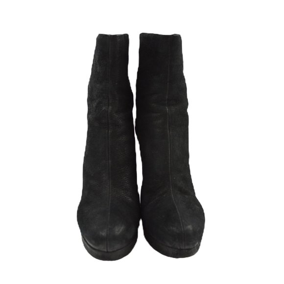 Miu Miu Platform Leather Boot #205-76 - Picture 2 of 5